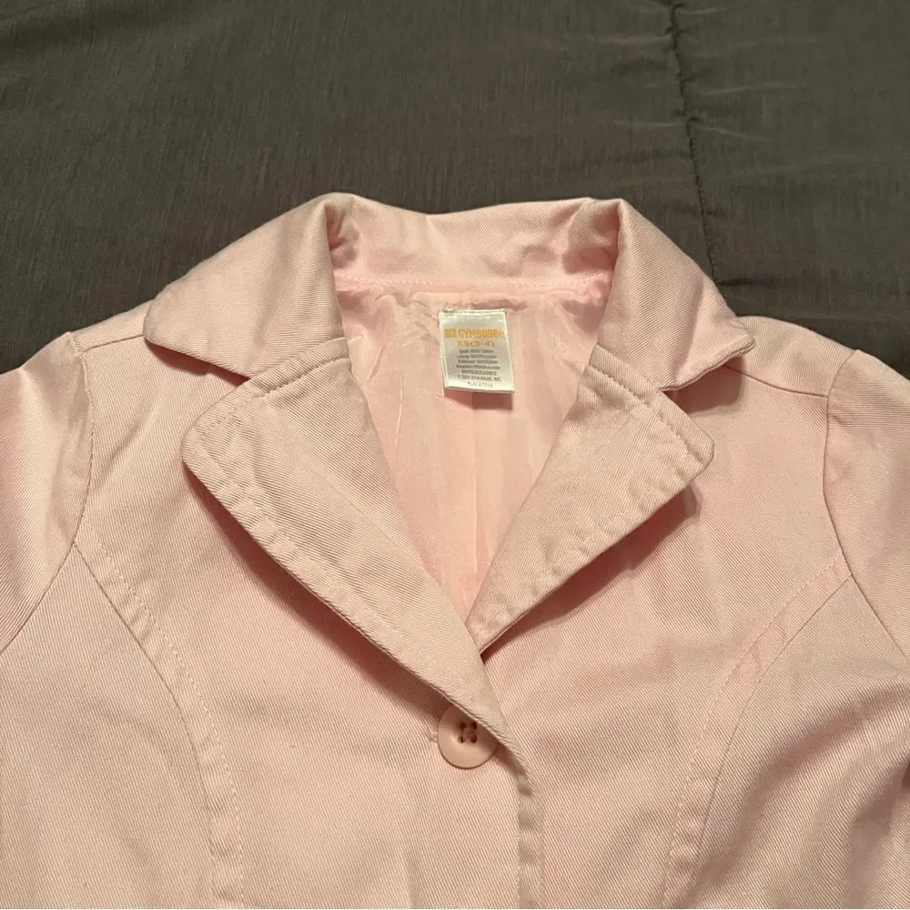 Toddler Girls Gymboree pale light Pink spring Lightweight Jacket for Easter!‎